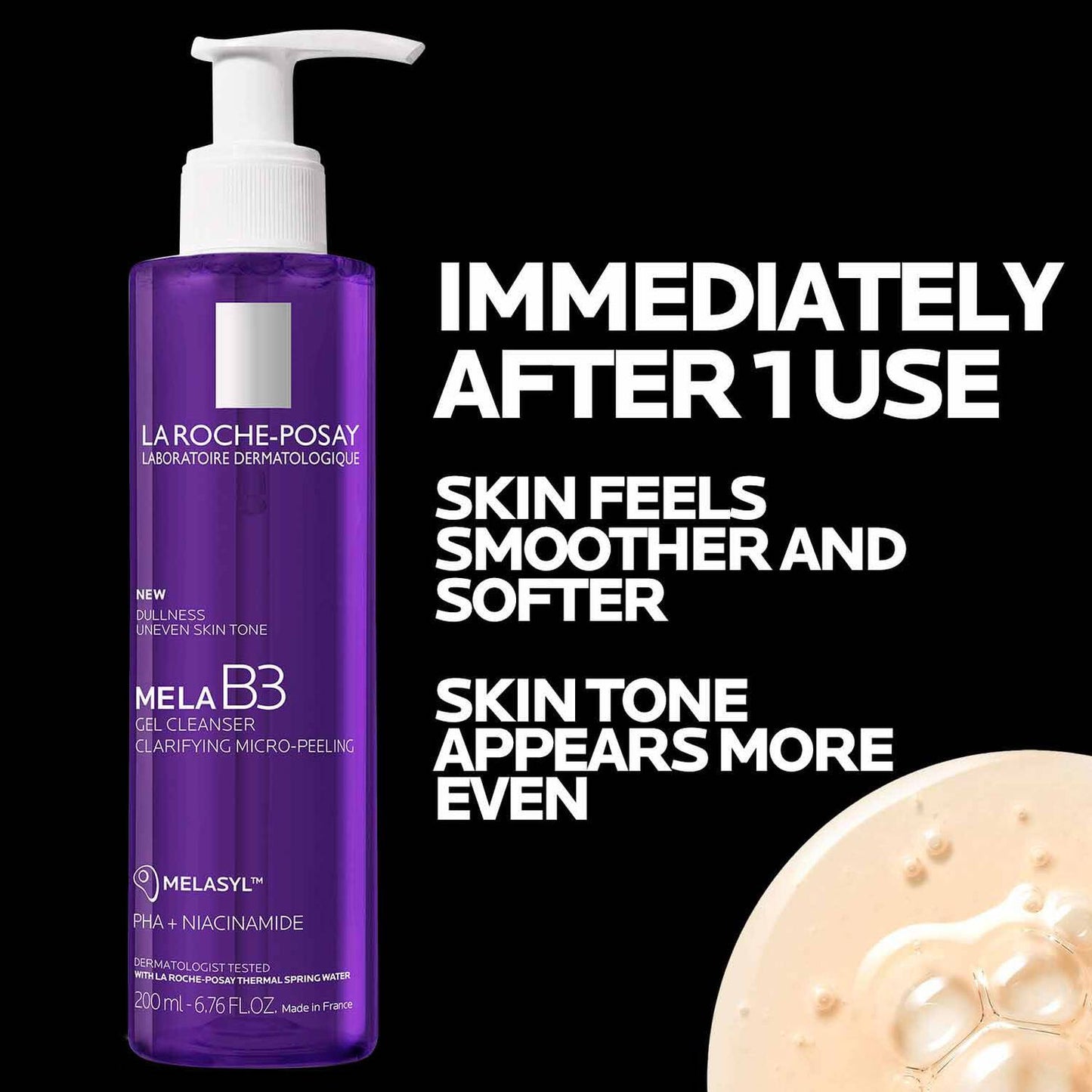 mela-b3-facial-gel-cleanser-with-melasyltm-niacinamide-m5 4_LaRochePosay-Product-MelaB3-MelaB3Cleanser-200ml-03337875890069-Benefits.jpg