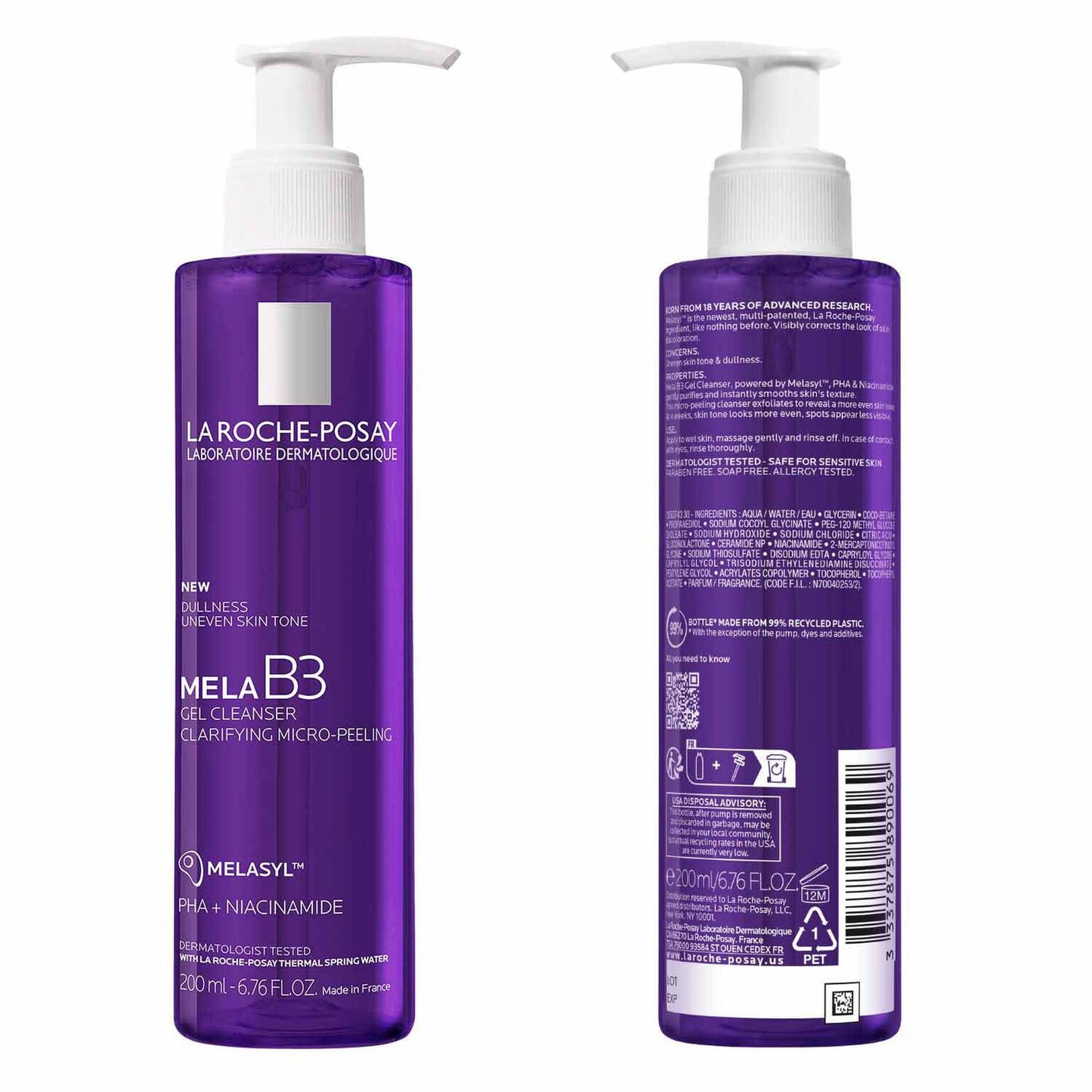 mela-b3-facial-gel-cleanser-with-melasyltm-niacinamide-u2 7_LaRochePosay-Product-MelaB3-MelaB3Cleanser-200ml-03337875890069-Back Packshot_REV.jpg